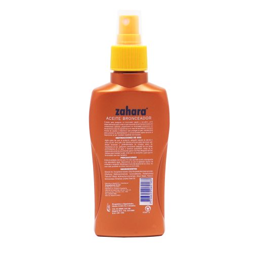 ACEITE BRONCEADOR ZAHARA SPF4 - Imagen 3