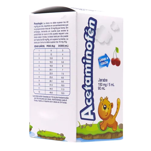ACETAMINOFEN 150 mg/5mL JARABE - Imagen 4