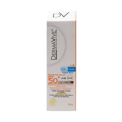 DERMAVIVE PROTECTOR SOLAR GEL SPF 50+ COLOR