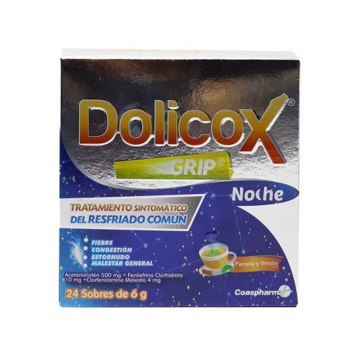DOLICOX GRIP NOCHE PANELA LIMON CAJA X 2
