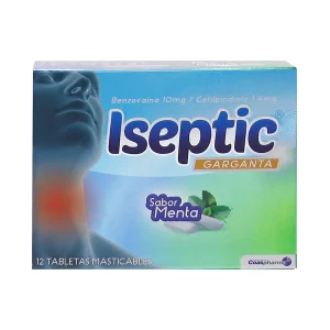 ISEPTIC MENTA X 12 TABLETAS