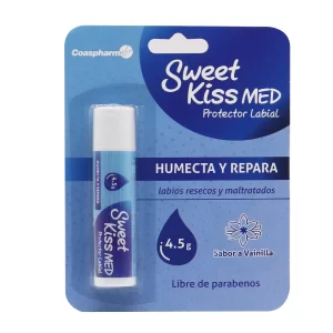 PROTECTOR LABIAL SWEETKISS MED  AZUL VAINILLA
