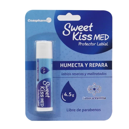 PROTECTOR LABIAL SWEETKISS MED  AZUL VAINILLA